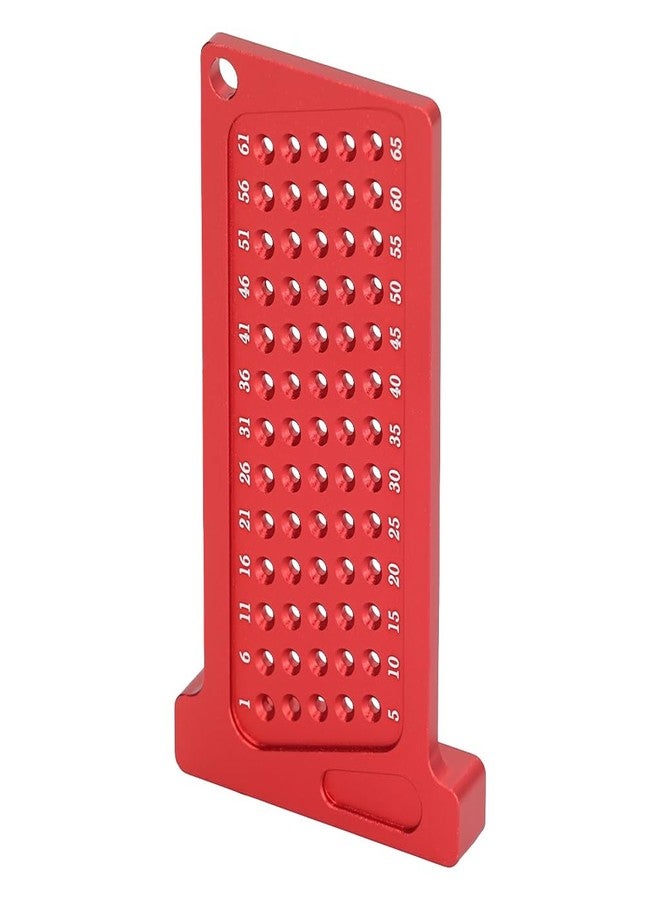 Serplex® Woodworking Scriber, Aluminum Alloy Saddle T Square Ruler, Multi-hole Drilling Guide Drill Hole Positioning Jig Woodworking Positioning Board, Indexing Hole Guide, Drill Hole Spacer Plate - Image 1